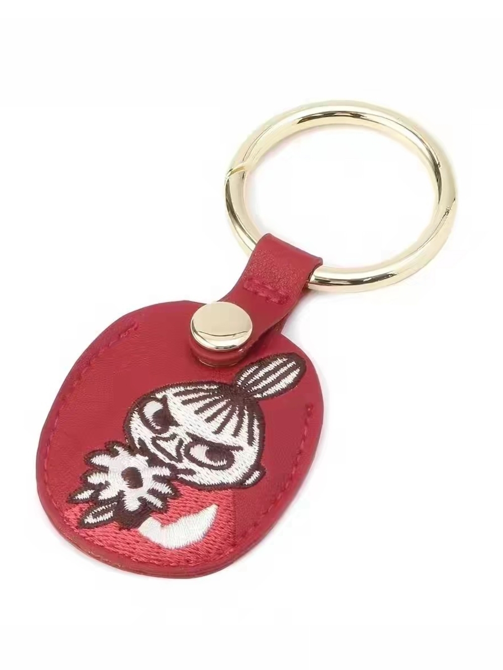 Red Little My Keyring Embroidered Character Moomin Keychain New With Tag NWT